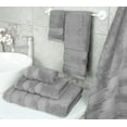 thumbnail image 3 of American Soft Linen Salem Turkish 6 Piece Bath Towel Set, 100% Cotton, Super Soft & Absorbent Bathroom Towels - Rockridge Gray, 3 of 8