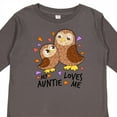 thumbnail image 4 of Inktastic My Auntie Loves Me- Cute Owl Family Boys or Girls Long Sleeve Toddler T-Shirt, 4 of 5