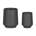 thumbnail image 2 of South Shore Dalya Set of 2 Planters, in Dark Gray, 2 of 9