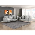 thumbnail image 3 of Lexicon Violetta 2-Piece Velvet Sofa Set in Gray, 3 of 13