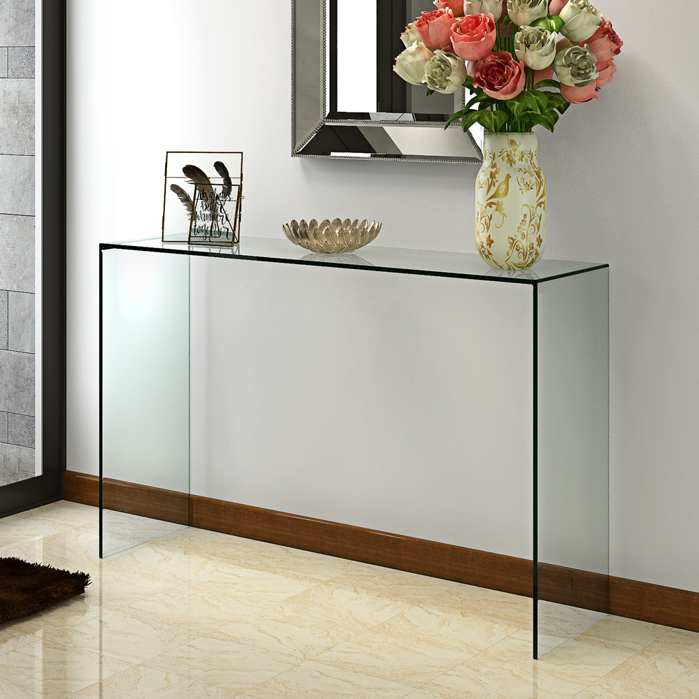 Tempered Glass Console Table,Entryway Table,Sofa Table,Behind Couch ...