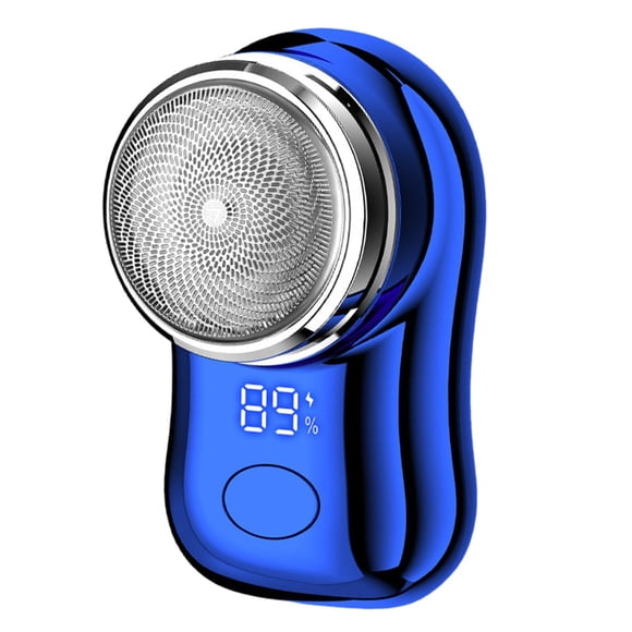 Mini depiladora facial eléctrica, fácil de usar, portátil, de precisión, lavable azul