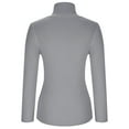 thumbnail image 6 of Nfurl Turtleneck Sweaters for Women Slim Fitted Long Sleeve Pullover Sweater Cozy Solid Color Knit Sweaters 2025 Fall Jumper Tops Gray M, 6 of 9