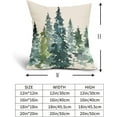 thumbnail image 5 of Watercolor Blue Green Tree Pillow Covers 18X18 Inch Set of 2 Nature Themed Christmas Decorative Pillow Cases Rustic Forest Pillowcase Home Decor for Living Room Couch Patio Sofa Porch Outdoor, 5 of 6