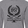thumbnail image 4 of Inktastic Born in 1957 Limited Edition Long Sleeve T-Shirt, 4 of 5