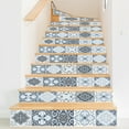 thumbnail image 6 of Peel & Stick Tile Backsplash Stair Riser Decals DIY Decals Mexican Talavera Home Decor Staircase Decal Stickers, Tile pattern steps decorative wall sticker, 6 of 9