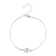 thumbnail image 4 of Sonducket Tobillera elegante aleación ajustable elegante con diamantes de imitación accesorio de moda de tobillo cadenas de pie para mujer plata Type1 NO1 Sonducket CBP253319, 4 of 5