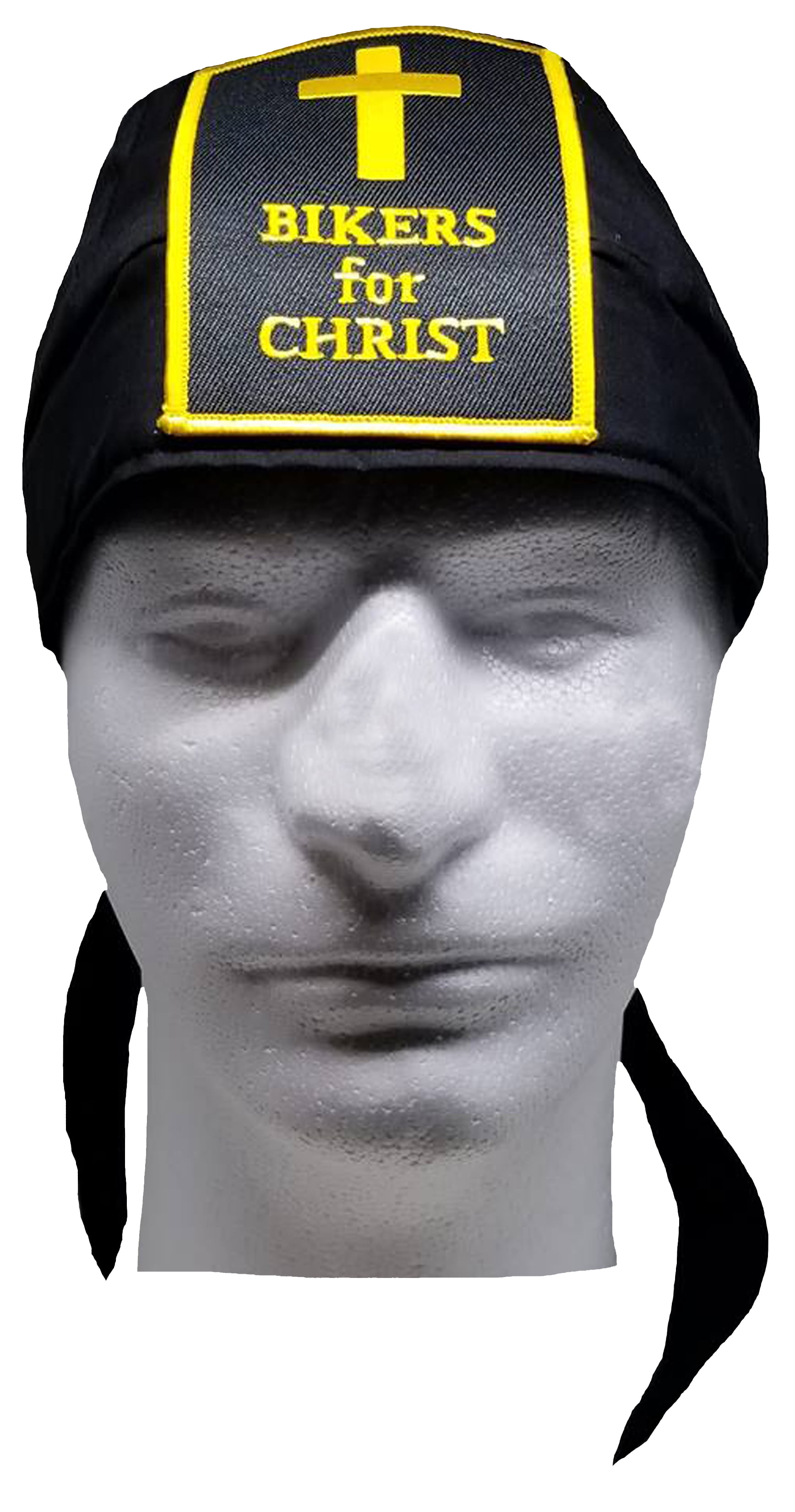 Leather Biker Skull Cap - Adjustable Doo Rag Bandana Hat With Metal Studs, Punk Style, Fits Under Helmets