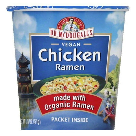 Dr. McDougall's Organic Ramen Soup - Chicken Flavor Big Cup, 1.8 OZ (Pack of (Best Cup A Soup Flavors)