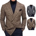 thumbnail image 2 of Chaqueta de traje de hombre Slim Fit,Chaqueta de traje de hombre Solapa Hombres Abrigo de negocios Botón Chaqueta de traje de hombre Diseñado con precisión, 2 of 5