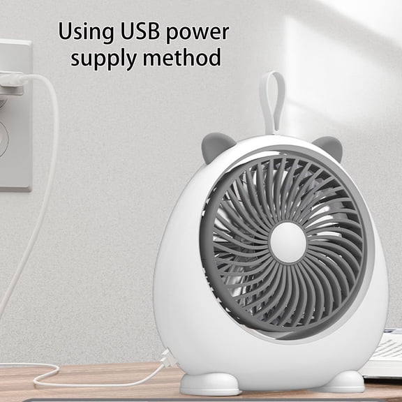 Hwkond Table Fan Desktop Desktop Fan Silent Fan Students Dormitory Office Small Portable Usb Rechargeable Fan on Clearance