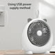 thumbnail image 4 of Ventilador de sobremesa recargable USB • Batería de 700mAh • Ángulo ajustable • 3 velocidades • Ventilador portátil de refrigeración para oficina y dormitorio en blanco, rosa o verde, 4 of 8