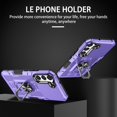 thumbnail image 2 of Allytech for Samsung Galaxy A13 5G Case Heavy Duty Hybrid 360 Rotating Ring Stand Magnetic Kickstand Military Grade Anti-Fall Protection Shockproof Hard Phone Cover, Purple, 2 of 10