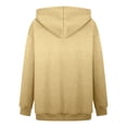 thumbnail image 6 of YUELONGHU Women Casual Hoodie Women's Hoodies Zip up 2026 Women's Hooded Long Sleeved Solid Color Hoodie Xxxl, 6 of 9
