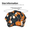 thumbnail image 4 of Foxes Bouffant Caps with Button and Sweatband, Adjustable Scrub Caps hat for Women Men, 4 of 5