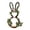 Multicolor, variant on Bunny Ear Wreath, Easter Rabbit Ear Door Hanging, Floral Rattan Ornament for Home, Spring Holiday Wall Decoration, Cute Bunny Ear Flower Wreath