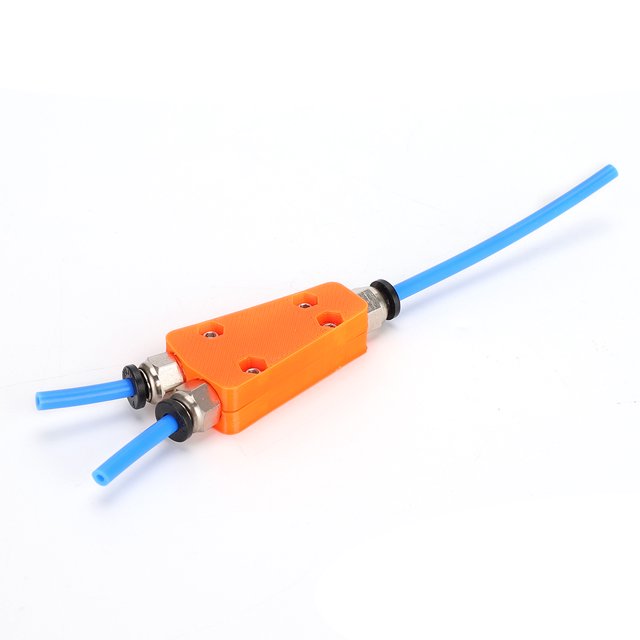 Pneumatic Connector Module, Stable Performance Black Or Orange Extruder Pneumatic Connector Module, For Ender-3 Extruder