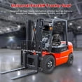 thumbnail image 2 of iMeshbean Excavator Tractor Forklift Seat Universal Adjustable Backrest Safty Belt PVC Leather, 2 of 12