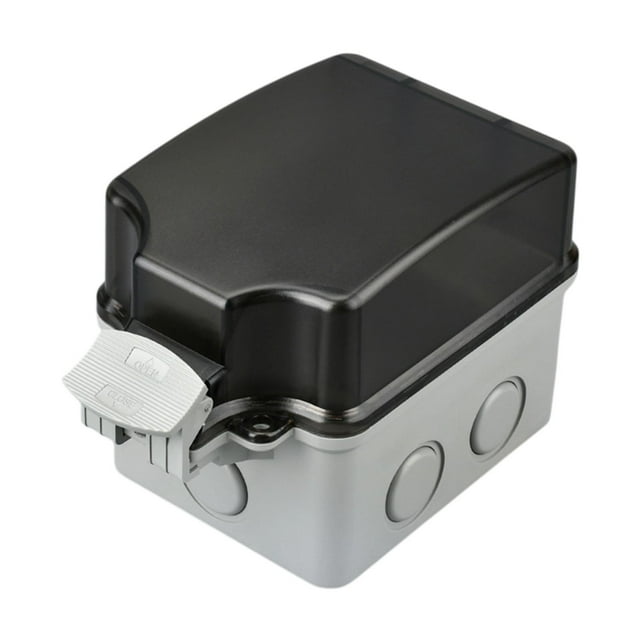 Luzkey 2 Pieces Outdoor Outlet Cover Power Socket Cover Waterproof Accessory Rainproof Electrical Outlet Box for Pool Kitchen Garden For Exposed Socket