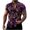 Purple, variant on asdoklhq Clearance, 2025 Summer Fall Mens Tops Clearance under $5 Men Fashion Casual Buttons Hawaii Printing Turndown Short Sleeve Shirt Blouse,Blue XXXXL