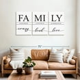 thumbnail image 2 of Elephant Stock Crazy Loud Love Family Wall Sign Wall Art - Horizontal Multi Panel Canvas - Living Room Wall Decor - Wall Signs Multi Panel - White And Black Decor - 62" x 30", 2 of 4