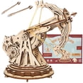 thumbnail image 1 of Kit de catapulta de madera ROKR DIY, rompecabezas de madera en 3D para adultos, kit de construcción de maquetas de ballista de madera, regalo con tallo para niños y niñas, 1 of 7