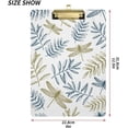 thumbnail image 3 of 12.5"x9" Fall Dragonfly Plant Leaf Clipboards, Standard A4 Letter Size Nursing Clipboard with Low Profile Metal Clip Decorative Clip Board for Office Supplies,Silver, 3 of 7