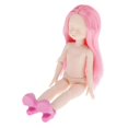 thumbnail image 4 of 22 articulaciones 1/6 Girl Doll Body Figure, 28cm Doll Nude Girl with Head completo para Ball Jointed Doll DIY Costum Use, Fashion Doll Colle Rose Pink Hair Straight Separación central yotijar BJD Doll Nude Body, 4 of 10