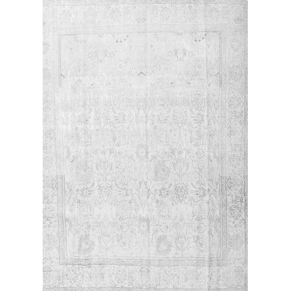 Ahgly Company Indoor Rectangle Persian Gray Traditional Area Rugs, 2' x 3'