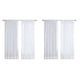 thumbnail image 1 of Cortinas transparentes blancas de 8 paneles, cortinas de de para tratamiento de ventana, 1 of 8