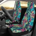 thumbnail image 3 of Tropical Plant Green Yard Car Front Seat Covers Protectors , Flowers Illustration Automotive Seat Covers for Cars Trucks Suv, 3 of 8