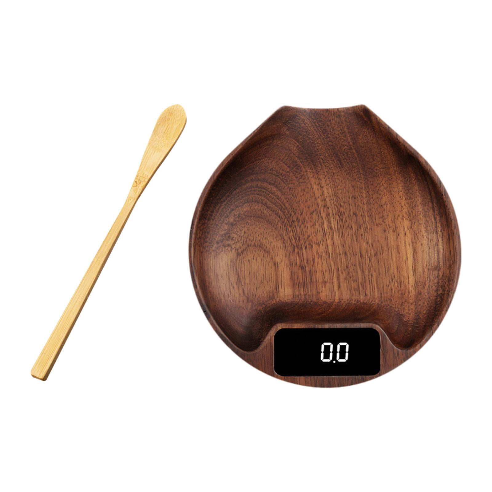 Tongina Electronic Coffee Scale Pour over Espresso Scale Display Coffee Beans Scale Electronic Food Scale for Baking Home Cooking Brown