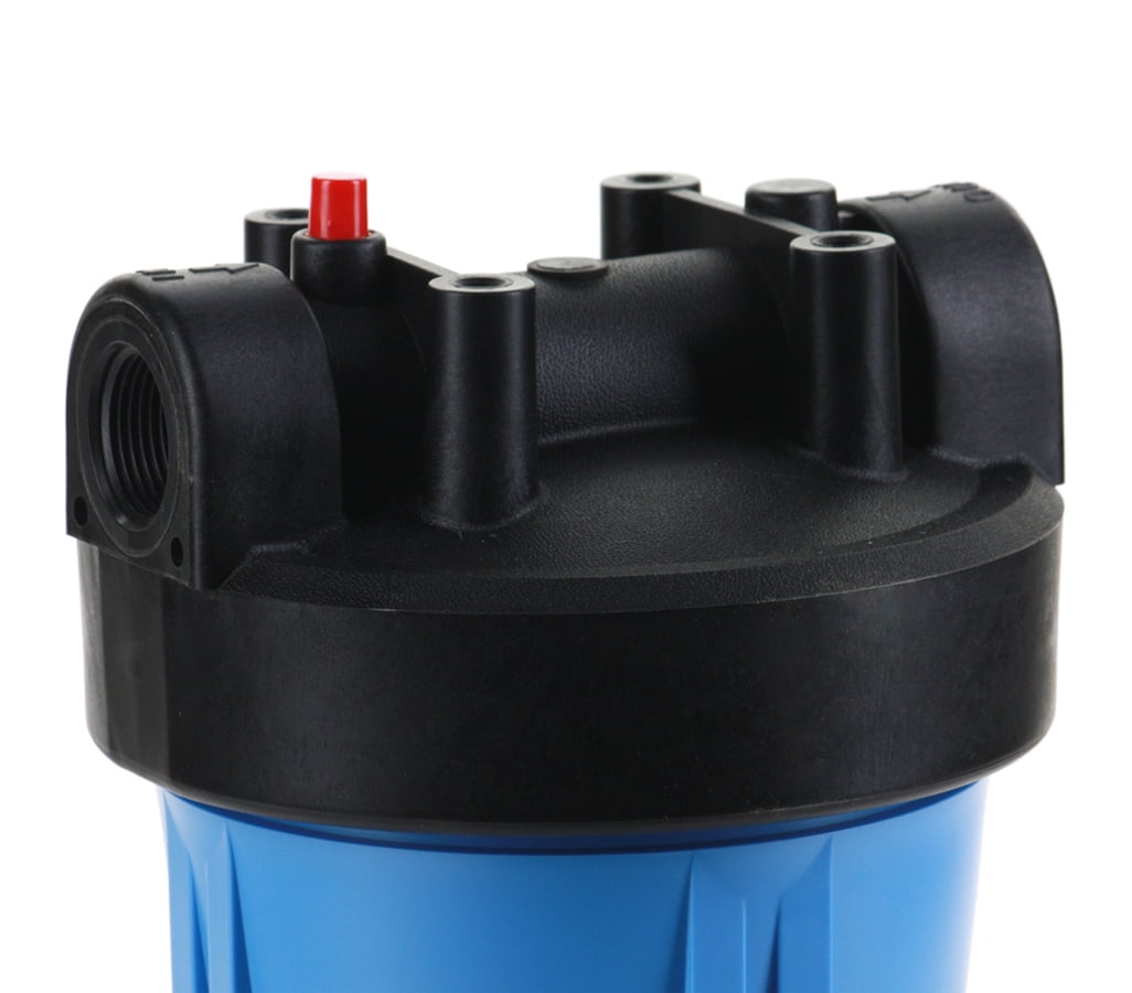 Hydronix HF45-10BLBK10PR 10" Commercial Filter Housing w/ Pressure Relief 1"