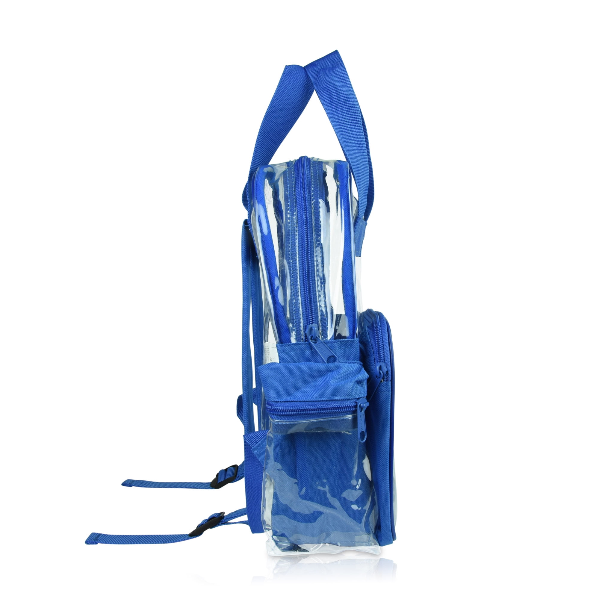 Little Letters Standard Blue Clear Backpack