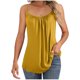 thumbnail image 5 of Camisola de manga corta para mujer, ropa interior holgada con cuello en V y color liso, de poliéster, 5 of 9