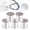 White, variant on BIMZUC 5 Rolls Crystal Line Beads String Wire Elastic Thread for Jewelry Making DIY Bracelet Necklace, White (10m / 393.7 in per roll)