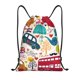 thumbnail image 1 of Fotbe London Symbols Bolsa Mochila con Cordón Estampada, Bolsa de Gimnasio Deportiva, Bolsa Cinch, Bolsa con Cordón para Hombres y Mujeres-Medium, 1 of 6