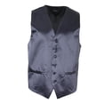 thumbnail image 2 of Chaleco de Corte Entallado Formal Hombres de Negocios Cuello Cinco Botones Botonadura Simple gris jinwen Chaleco victoriano Steampunk, 2 of 7