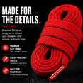 thumbnail image 4 of Proof Culture | Flat Red Cotton Shoe Laces for Jordan 1-8 & Air Force – 45" (114 cm), 4 of 8