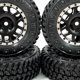thumbnail image 2 of Vogacara 4 piezas 1/24 llantas de ruedas neumático RC pieza de actualización de plástico duradero llantas de ruedas Rc neumático para Axial Kits de construcción modelo Negro, 2 of 6