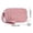 Watermelon Red, variant on Wristlet Wallet for Women, Quilted Nylon Card Holder with 3 Zipper Compartments, Lightweight Cash and Card Organizer for Travel and Daily Use