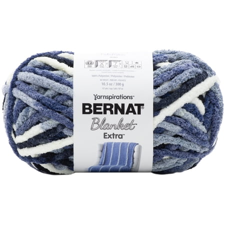Bernat 100% Polyester Blue Yarn, 97 yd