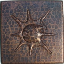 Snail II Hammered Copper Tile