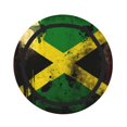 thumbnail image 3 of Jamaican Flag Vintage 2-in-1 Foldable Picnic Blanket Tote Bag Shoulder Handbag, Large Circular Outdoor Mat for Beach Camping Park, 3 of 5