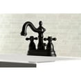 thumbnail image 2 of Kingston Brass KB1600AX Heritage 4 in. Centerset Bathroom Faucet, Matte Black, 2 of 4