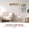 thumbnail image 3 of OULII Hanging Lampshade Retro Lamp Shade Iron Yellow Homeowners 1Pack, 3 of 7