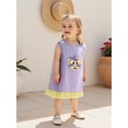 thumbnail image 5 of BemeyourBBs Toddler Girl Plaid Tank Dress Tiger Embroidery Sleeveless Ruffle Dress, 5 of 9