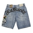 thumbnail image 2 of Ed Hardy LKS Skull Skaters Men's Short - MEHD8002-3 (Light Wash Denim, 42), 2 of 2