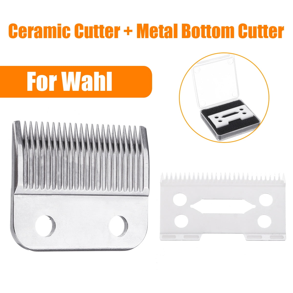 Replacement Clipper Blades for WAHL 8504 Electric Hair Trimmer 2-Hole Sharp Barber Head Cutter Blade Replacement Clipper Blades for WAHL 8504 Electric Hair Trimmer 2-Hole Sharp Barber Head Cutter Blade