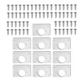 thumbnail image 3 of 10 Uds. Placa de ReparacióN de Bisagras para Armarios, Muebles, Cajones, Paneles de Puerta de Acero Inoxidable, Base de Mesa, Bisagra, Tablero de ReparacióN de Tazas, 3 of 10